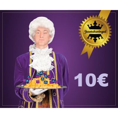 Juustukuningate e-poe kinkekaart 10€