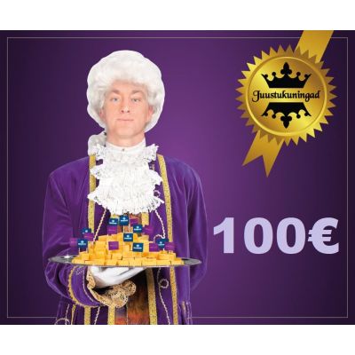 Juustukuningate e-poe kinkekaart 100€